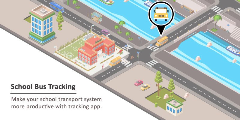 Role of mobile apps in tracking the school buses