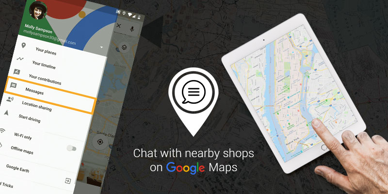 Now you can chat with businesses directly through Google map